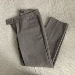 Ann Taylor Gray Slim Cut Dress Pants